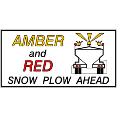 Snow Plow Ahead sign (ID-422)