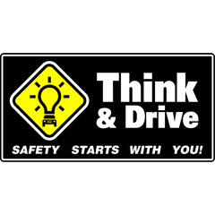 Think & Drive sign (ID-423)