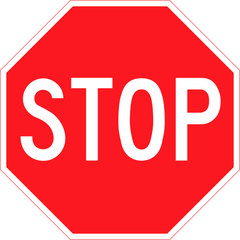 Stop sign (RA-1)