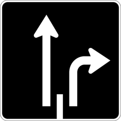 Lane Control (2 Lane) sign (RB-212-R)