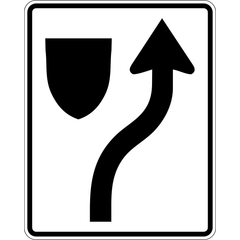 Keep Right sign (RB-25)