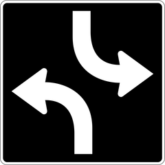 Left Turn Lane Control sign (RB-48)