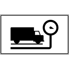 Truck Inspection Station sign (RB-75)