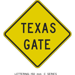 Texas Gate sign (WA-115)