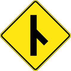 Concealed Road (Right) sign (WA-12-R)