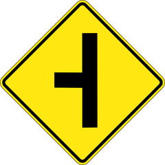 Concealed Road (Left) sign (WA-13-L)