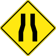 Road Narrows sign (WA-23)