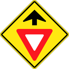 Yield Ahead sign (WB-2)