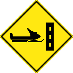 Snowmobile Crossing sign (WC-10)