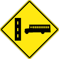 School Bus Entrance From Right sign (WC-12-R)