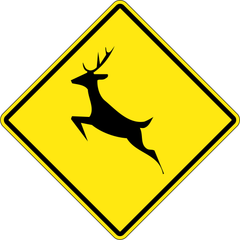Deer Crossing sign (WC-13)