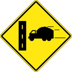 Truck Entrance From Right sign (WC-8-R)