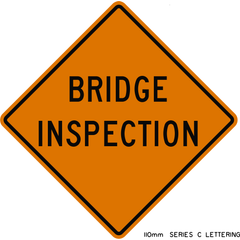 Bridge Inspection sign (WD-105)